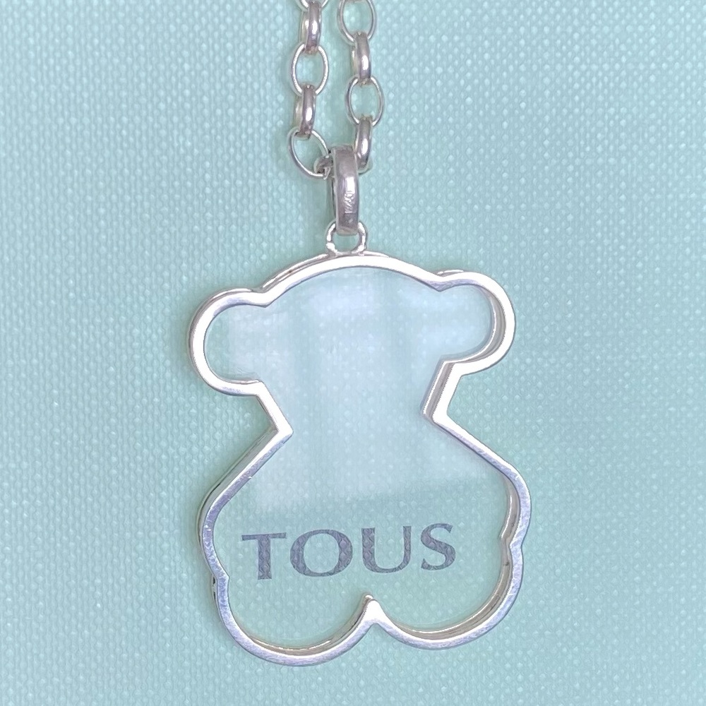 Tous silver bear pendant and silver chain
